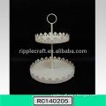 Hot Sale Decorative 2 Tier Metal Stand for Cake for Cafeteria